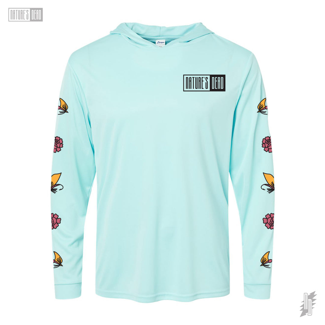 Fish Are Rising Sun Hoody (Aqua)
