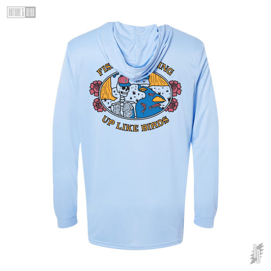 Fish Are Rising Sun Hoody (Blue Mist)